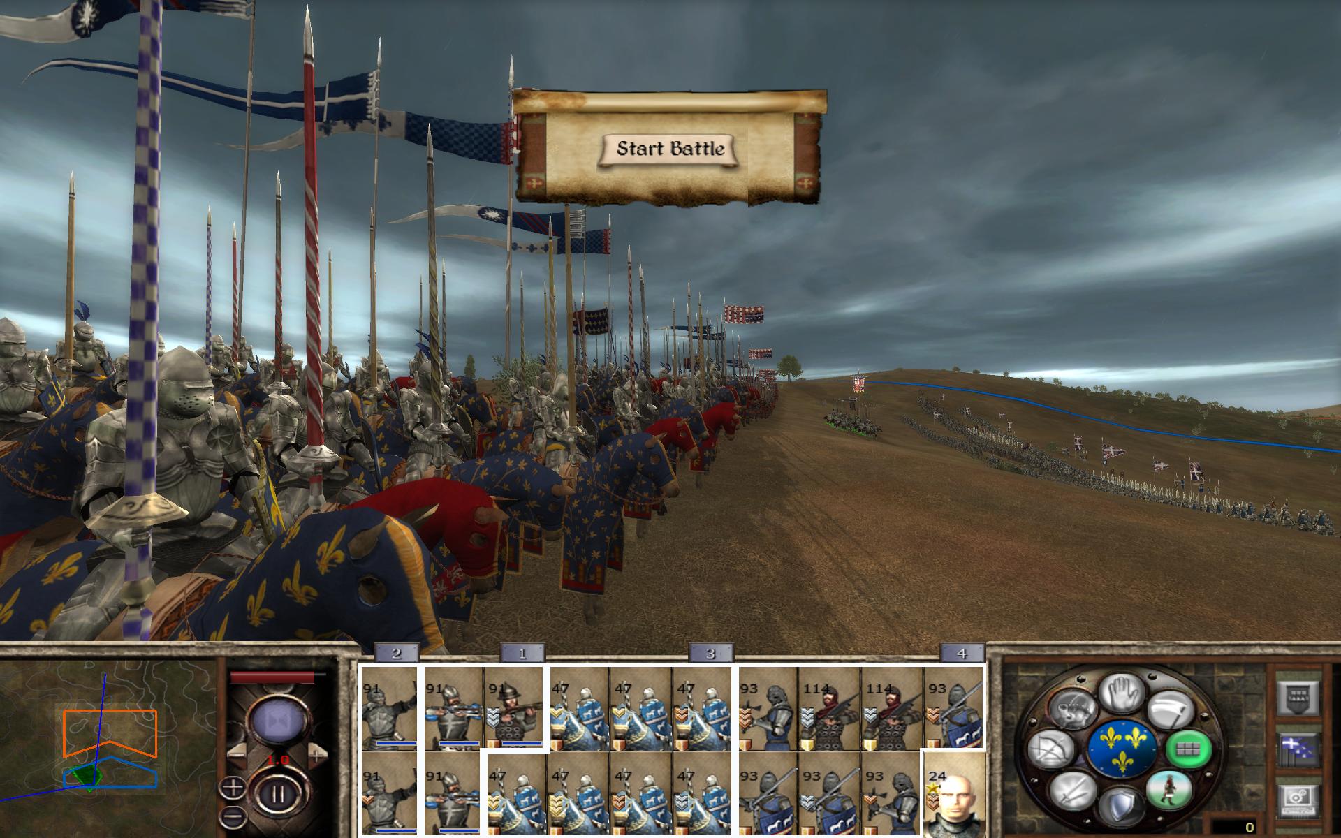Die Schlachtvorbereitung in Medieval 2.