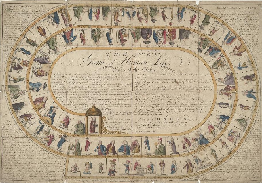 Wallis, John; Newbery, Elizabeth: New Game of Human Life. 1790.