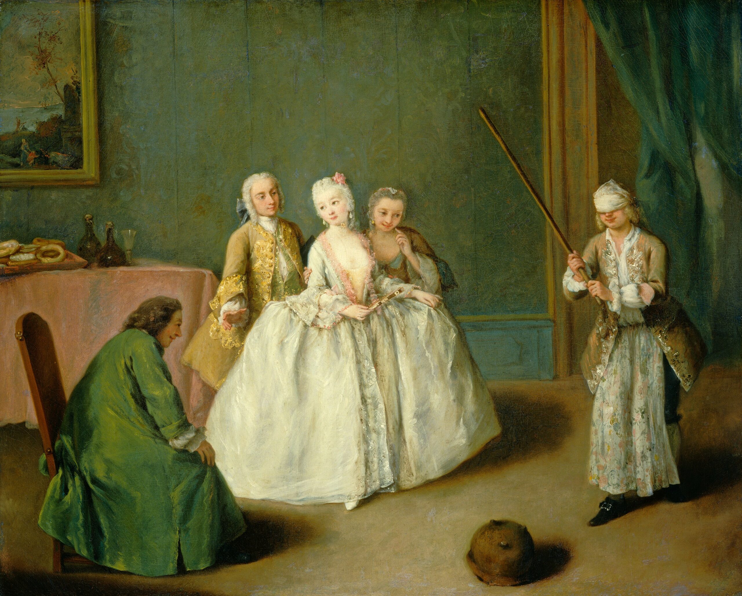 Pietro Longhi:The Game of the Cooking Pot. ca. 1744.