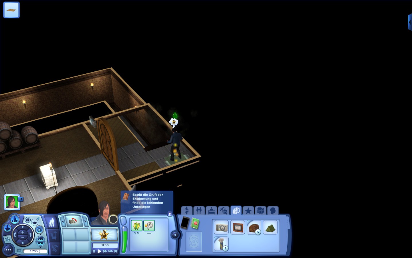 Da der Spieler beziehungsweise die Spielerin das Rätsel gelöst hat, wurde ein neuer Abschnitt auf der zuvor im Dunkeln liegenden Karte freigeschaltet, der nun betreten werden kann.