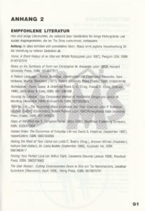 DasBild zeigt einen Anhang und eine Literaturliste mit empfohlenen Texten, um das Spiel Die Sims besser zu verstehen.